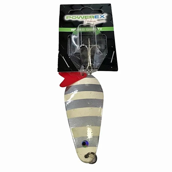 Powerex Mouse Glow 28 gr. 7,5 cm. 5555 Metal Kaşık Sahte Yem Turna Kaşığı Glow