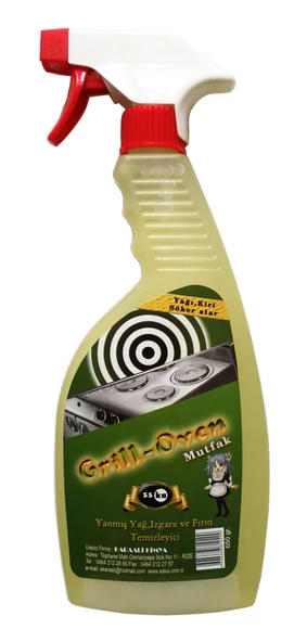 SSKA Sprey Mutfak Fırın ve Izgara Temizleyici / Yanmış Yağ Sökücü Çözücü / 650 Ml.