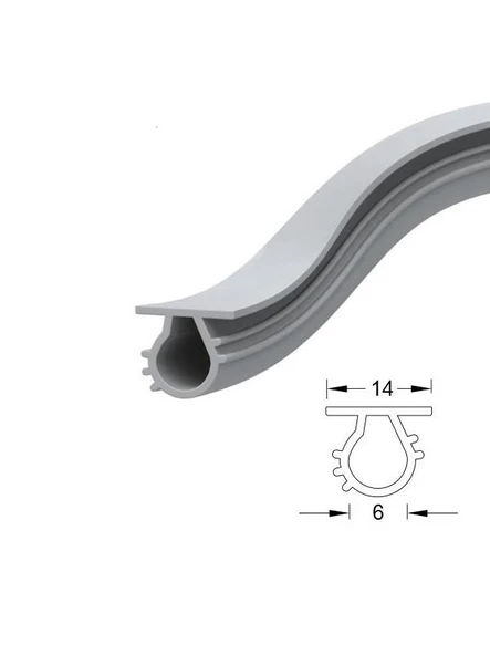 Contacall Otomobil Göğüs Konsol Fitili, Oto Ön Cam Fitili Torpido Fitili 5 Metre Siyah - 5