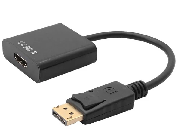 Display Port To HDMI Dişi 15cm Çevirici Kablo (34219 - PM-34219)