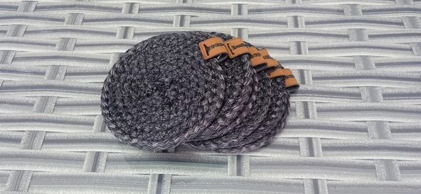 6 ADET HASIR BARDAK ALTLIĞI ÇAY KAHVE FİNCAN ALTLIĞI SİYAH