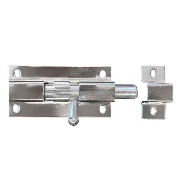 Kapı Sürgüsü Küçük Metal Krom Mavzer Sürgü Sürgülü Kilit 25x40 mm Kapı Pencere Emniyet Kilidi - 6