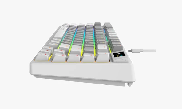 Shuriken ES10 SANSEI RGB Mekanik Türkçe Klavye 1.06inç TFT - LCD Ekran - Red Switch - 5