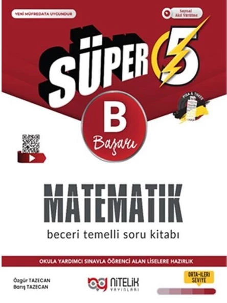 NİTELİK 5.SINIF (B) MATEMATİK BECERİ TEMELLİ SORU KİTABI *YENİ*