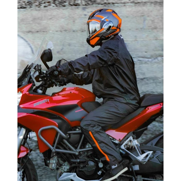 OJ SYSTEM SET SİYAH ALT-ÜST TAKIM YAĞMURLUK 2XL - Resim 5