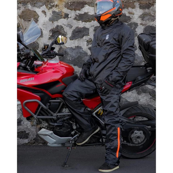 OJ SYSTEM SET SİYAH ALT-ÜST TAKIM YAĞMURLUK 2XL - Resim 2