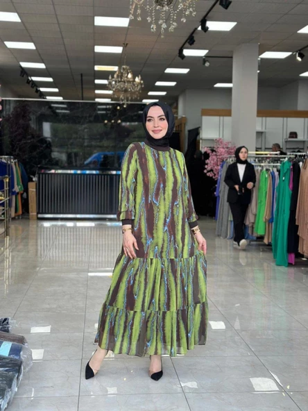 Dicle Elbise Fıstık Yeşili - 2