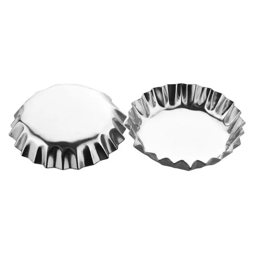 Paslanmaz Çelik Metal Kek Kalıbı - 6 Adet - 3