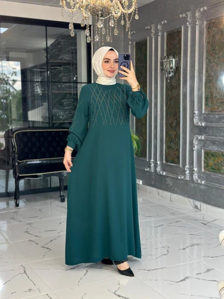 Kare Elbise Zümrüt - Resim 2