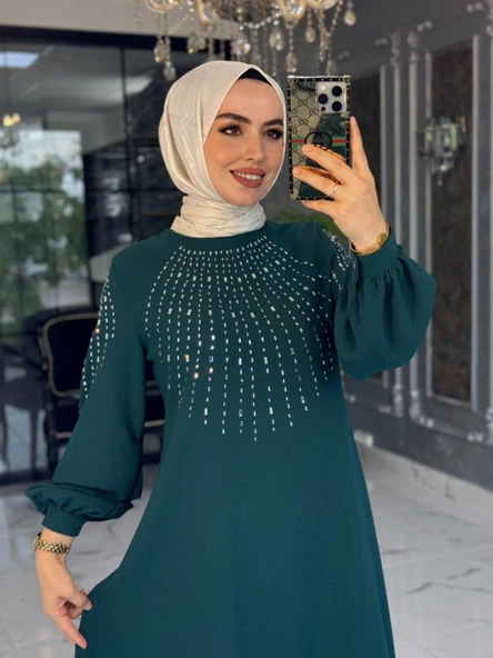 Mihriban Elbise Zümrüt - 3