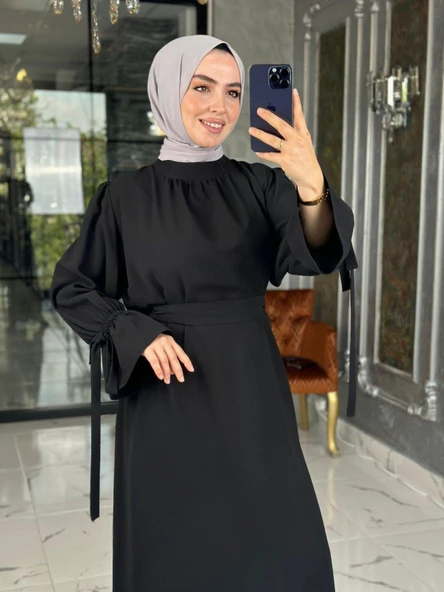 Nesli Elbise Siyah - 3