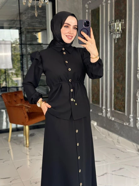 Zerda Etek Takım-Siyah - 2