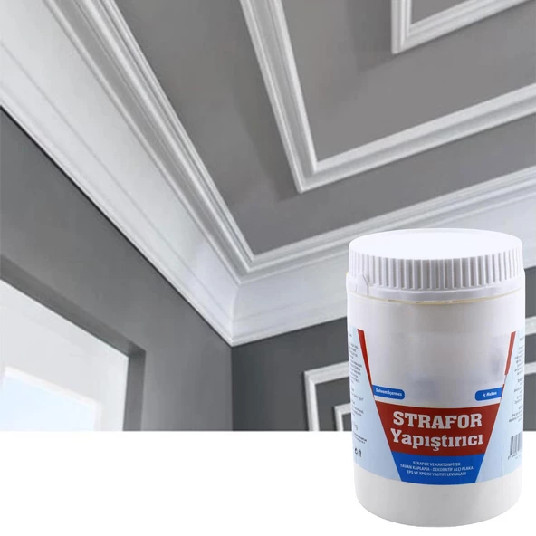 Kartonpiyer EPS XPS Yalıtım Levha Strafor Yapıştırıcısı 1 kg Sıvı Hazır Tutkal Su Bazlı Beyaz 1000 Gr - 2