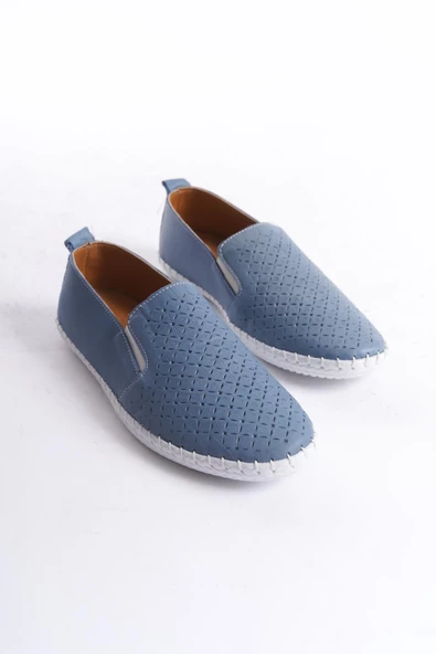 Kadın Hakiki Deri Dikişli Babet Tam Kalıp Düz Taban Günlük Ayakkabı - Resim 4