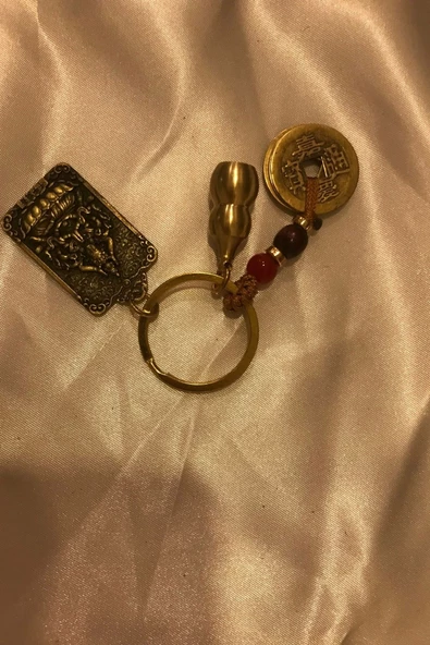 Feng Shui Wu Lou Kabak İyi Şanslar Çin Parası Servet Anahtarlık Araba Süs Azim 12 Çin Burçları - 6