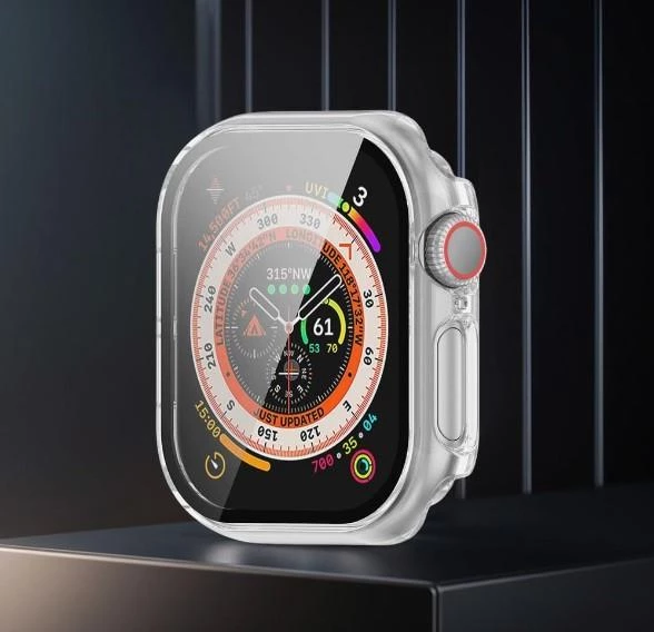 Apple Watch Series 10 Uyumlu 42 mm Ekran Koruyucu Kılıf Şeffaf - 3