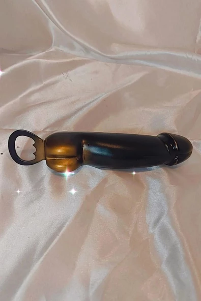Şişe Açacak Pen is Objeli Büyük Boy Metal Krom Kaplama Arap Siyah Bira Gazoz Açacağı - 6