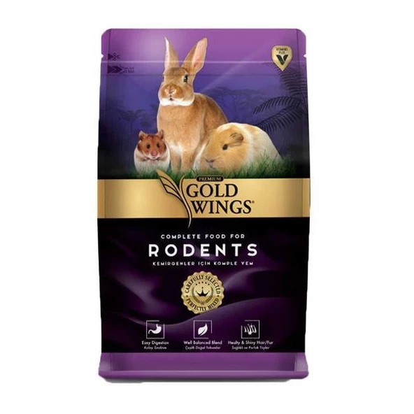 Gold Wings Premium Kemirgen  Tavşan Yemi 1Kg