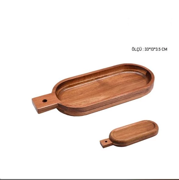 Akasya Sunum Tabağı Oval 33X13 CM 1 Adet - 2