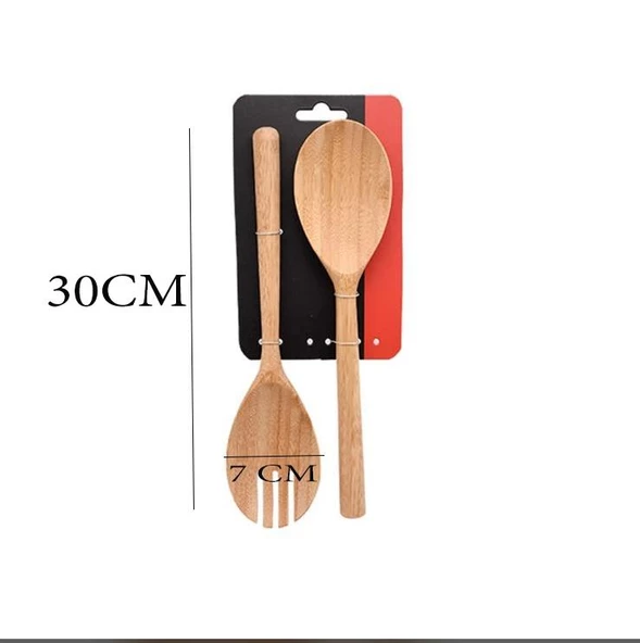 Bambu Servis Kaşığı Seti 2 Parça - 2