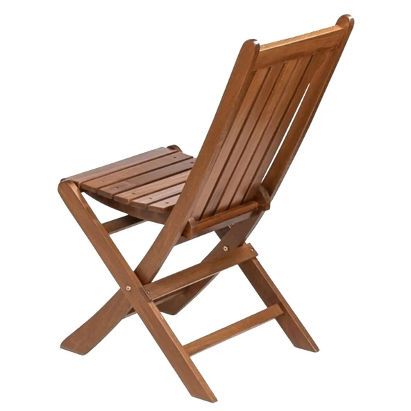 Avşa Katlanır Ahşap Bahçe Balkon Seti: 80x80 Masa + 2 Sandalye - 6