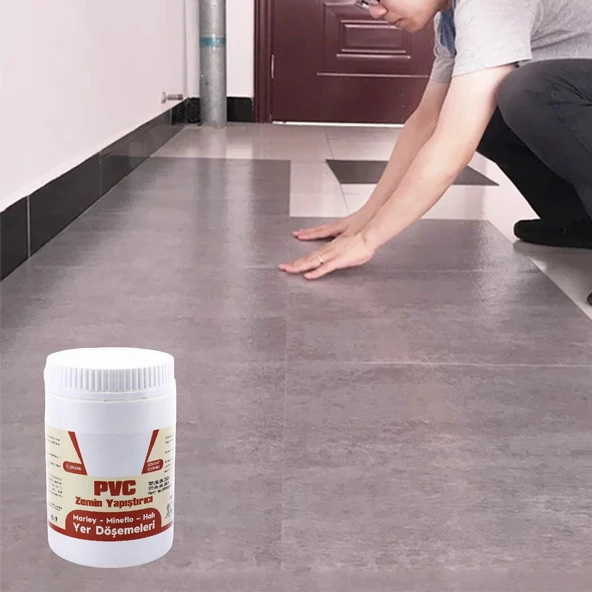 Zemin Yapıştırıcısı Hazır Sıvı Yer Döşemeleri Marley Mineflo Halı PVC 1 kg İç Mekan Yer Döşemeleri - 3