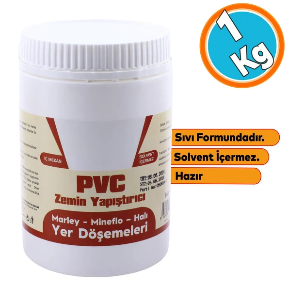 Zemin Yapıştırıcısı Hazır Sıvı Yer Döşemeleri Marley Mineflo Halı PVC 1 kg İç Mekan Yer Döşemeleri