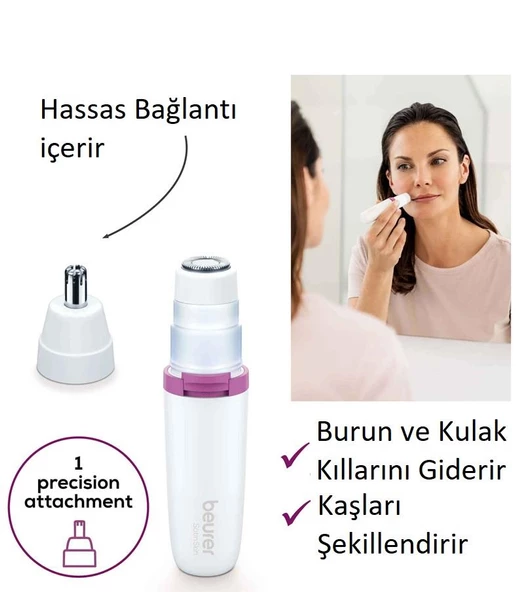 Beurer HL 16 Yüz Burun Kılı Temizleyici Kaş Şekinlendirici - 2