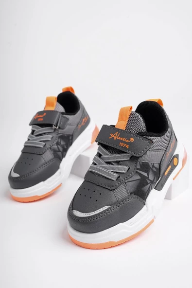 Muggo DORY Garantili Işıklı Bağcıklı ve Cırtlı Unisex Çocuk Sneaker Spor Ayakkabı - 2