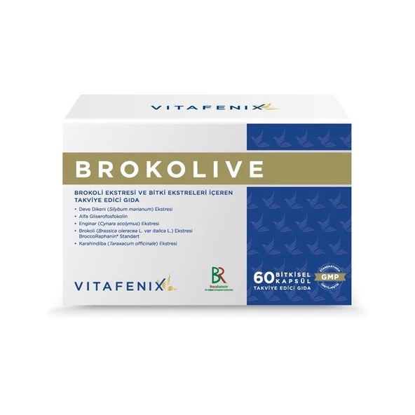 Vitafenix Brokolive Brokoli Ekstresi 80 Bitkisel Kapsül