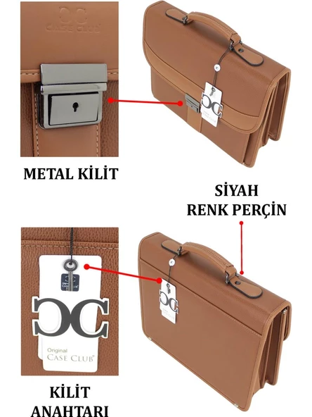 Deri Evrak Çantası Laptop Bölmeli 15.6 " İnç - 10