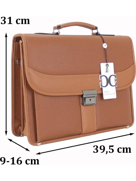 Deri Evrak Çantası Laptop Bölmeli 15.6 " İnç - 8