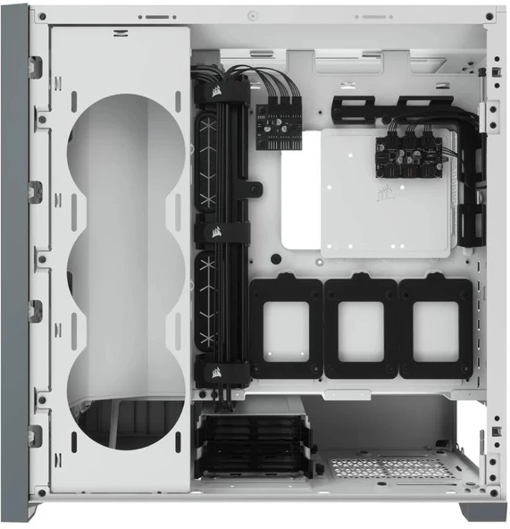 Corsair iCUE 5000X Tempered Glass RGB Beyaz USB 3.1 ATX Mid Tower Kasa (CC-9011213-WW) - 3