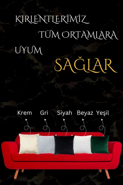 Lüks 1. Sınıf Petek Kadife Dokulu Dekoratif Kırlent Kılıfı - 5