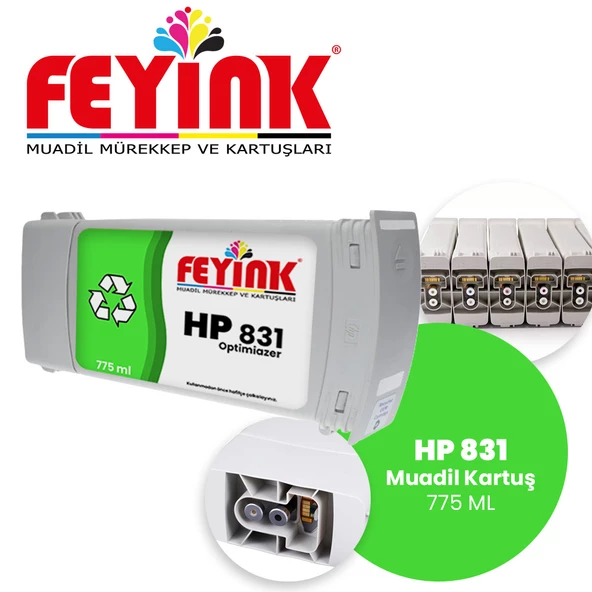 Feyink Hp Latex 831 Optimizer (OP) Orijinal Mürekkep Dolumlu Feyink Kartuş 775ml ürün görseli