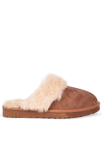 Pierre Cardin PC-54392 Kadın Kışlık Terlik Taba 36-40
