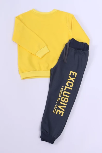 ERKEK ÇOCUK 3 İPLİK EŞOFMAN TAKIMI EXTREME BASKILI A85 - Resim 6