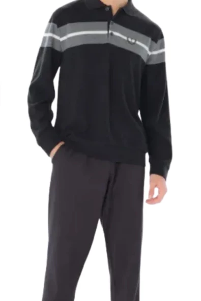Feyza Erkek Uzun Yakalı Pijama 4973 - 3