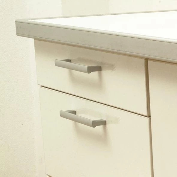 Aluminyum Çekmece Kapak Kulpu Sıra Kulp (2 Adet) - 2