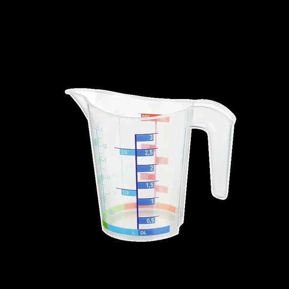 Ölçü Kabı Dereceli Renkli 300ml - 10,1oz - 3