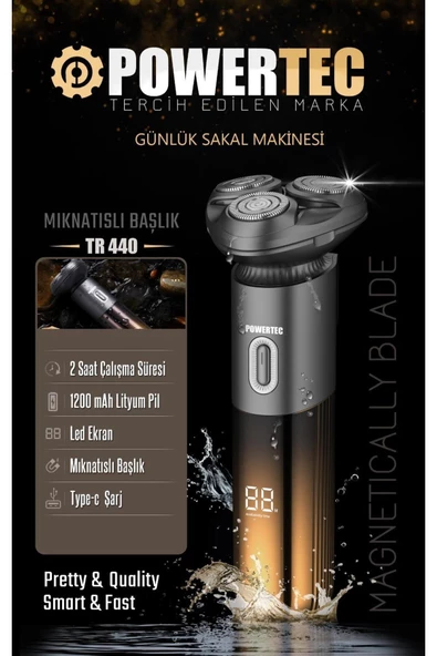 Powertec TR-440 Günlük Tıraş Makinesi