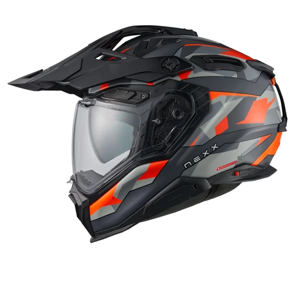 NEXX X.WED 3 TRAILMANIA MAT GRİ-TUTUNCU KASK - 1