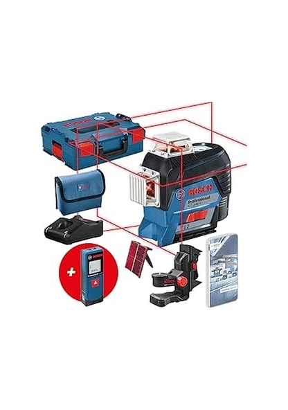 Bosch Gll 3-80 C Çizgi Lazeri + Bm 1 + Glm 20 0601063r08