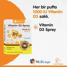 Medicago Vitamin D3 Sprey 30 ml - Resim 2