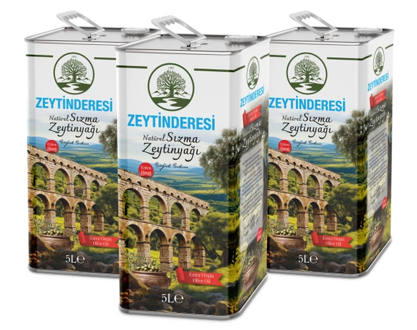 Zeytinderesi 15 Lt Natürel Sızma Soğuk Sıkım Zeytinyağı