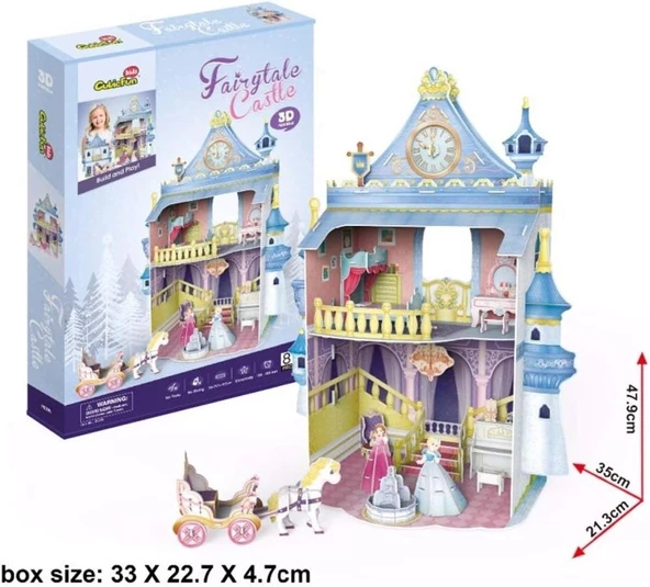 Cubic Fun Fairytale Castle 3D Puzzle 81 Parça