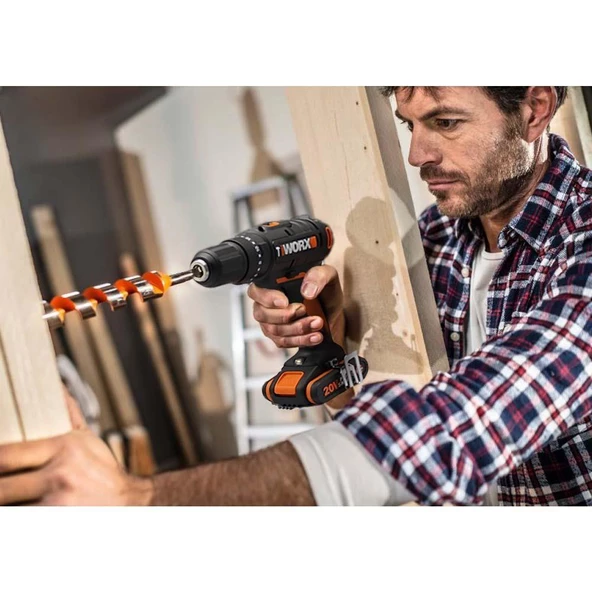WORX WX370.9 Şarjlı Darbeli Matkap (Akü Dahil Değildir) 20Volt - 5
