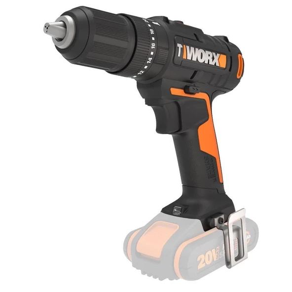 WORX WX370.9 Şarjlı Darbeli Matkap (Akü Dahil Değildir) 20Volt - 2