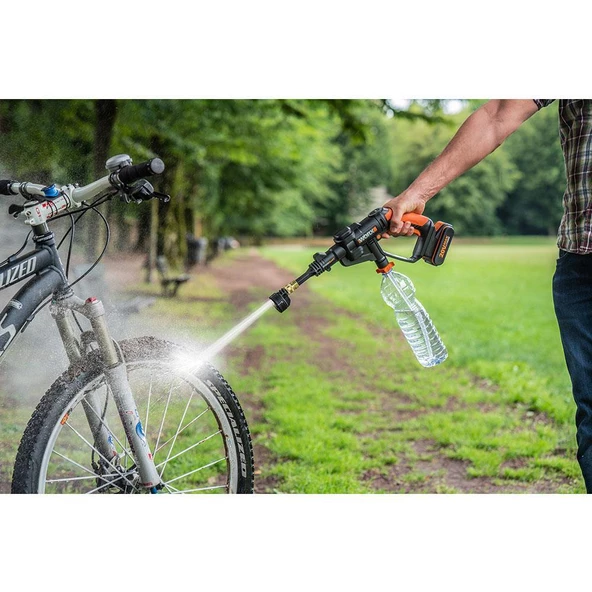 WORX 20Volt 2.0Ah. Li-ion 24 Bar Basınçlı Yıkama Tabancası + 4 Parça Yıkama Seti - 3
