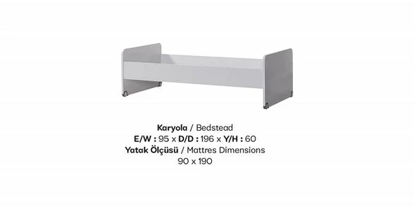 Ranza Urlu SMART 90453 Genç oda Masa Karyola Yavru Karyola Dolap Şifonyer ElYapm - 2